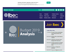Tablet Screenshot of ibec.ie